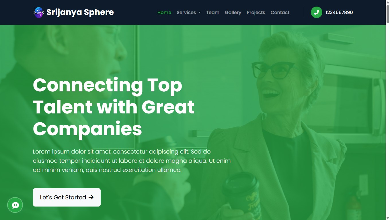 A complete website template with a captivating banner, about us, and a team section, along with all other essential features for your business. preview