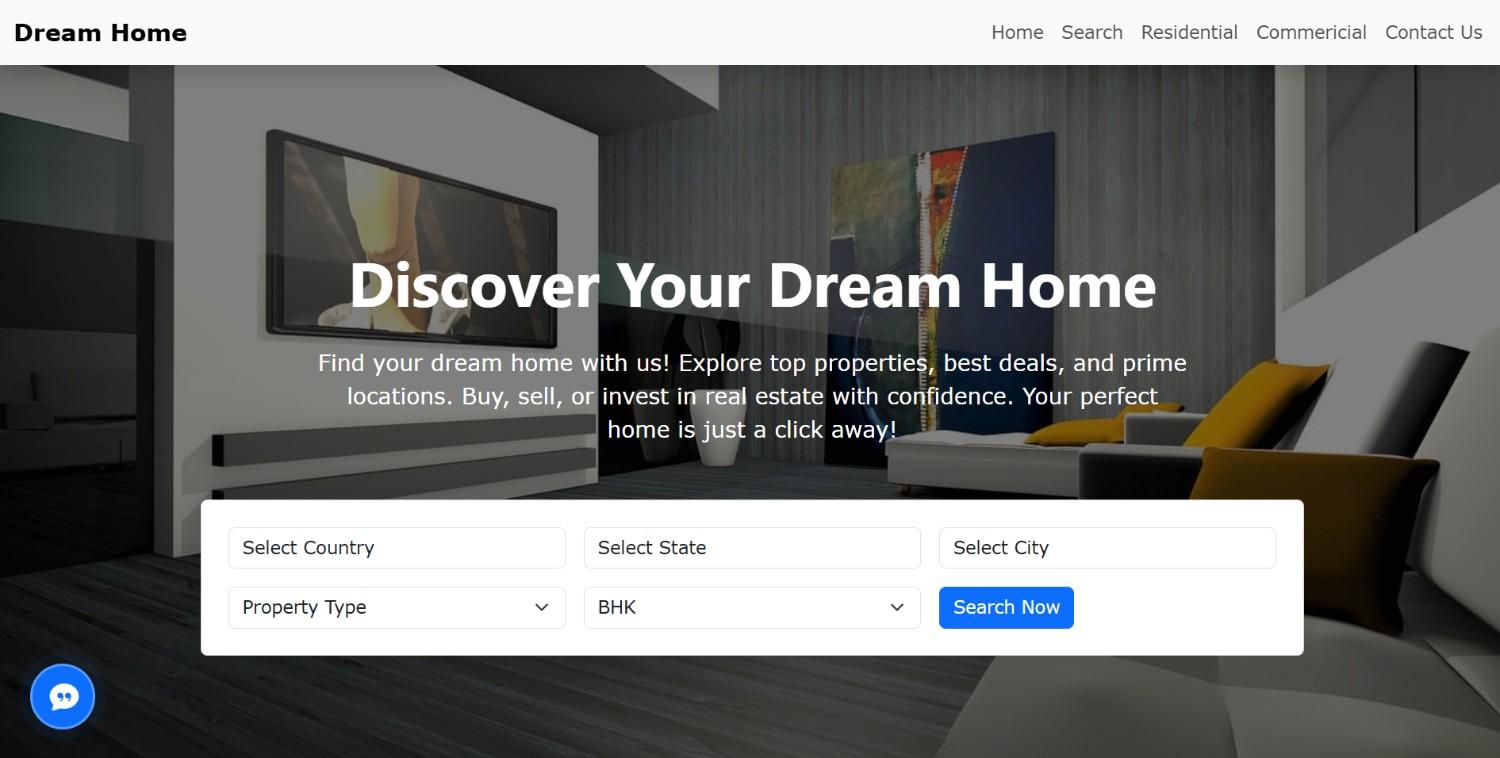 A complete real estate website template ideal for showcasing properties and connecting with buyers. preview