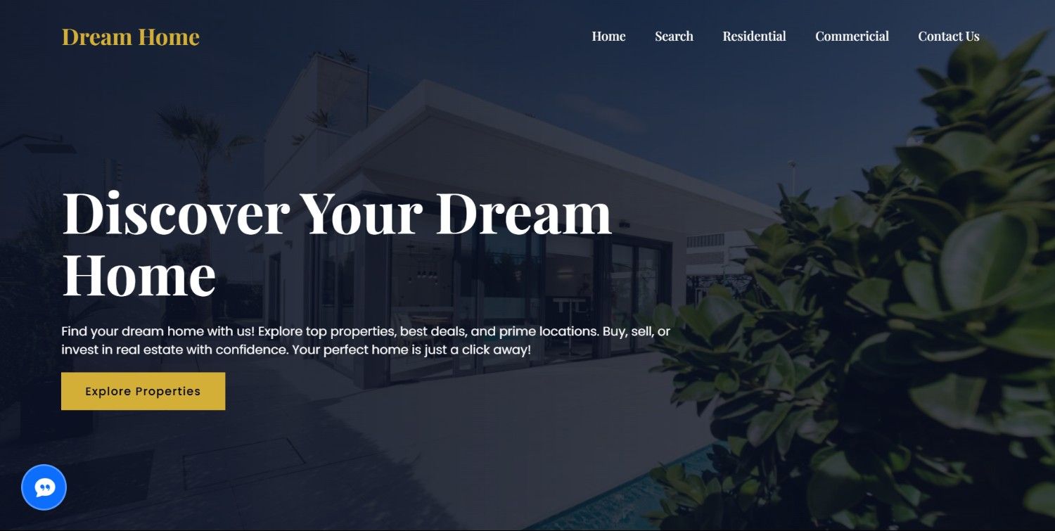 Mobile responsive and fast-loading real estate design with call-to-action sections. preview