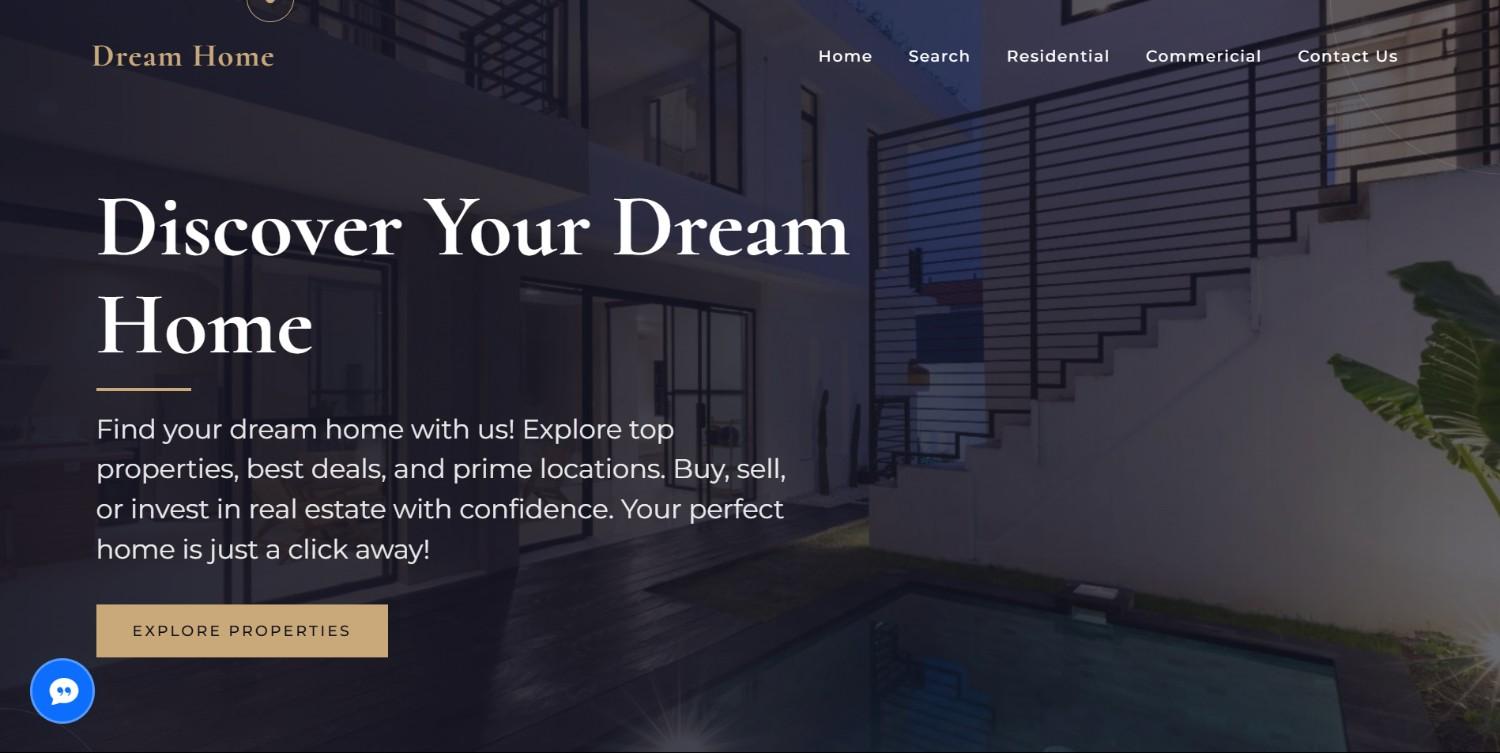 Clean and modern real estate theme with interactive property sliders. preview